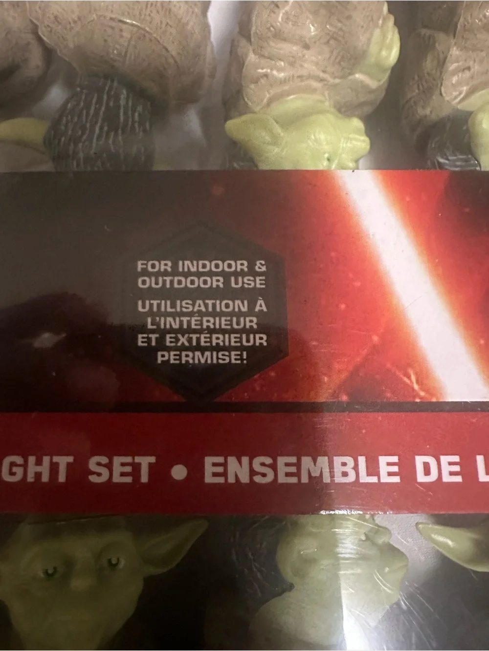 Star Wars Yoda Holiday String Lights - Green and Brown